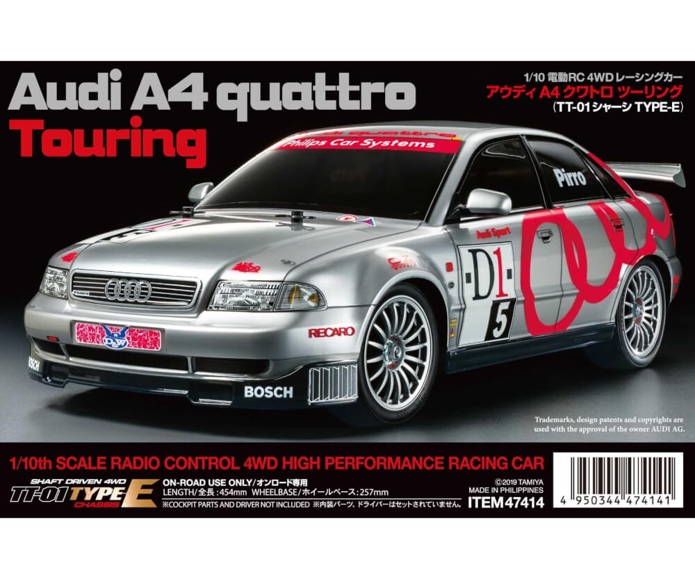 TAMIYA 1:10 RC Audi A4 Quattro Touring TT-01E