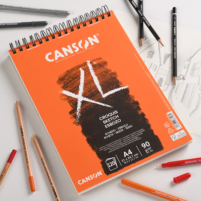 Skisseblokk XL Croquis 120 ark 90 g A4