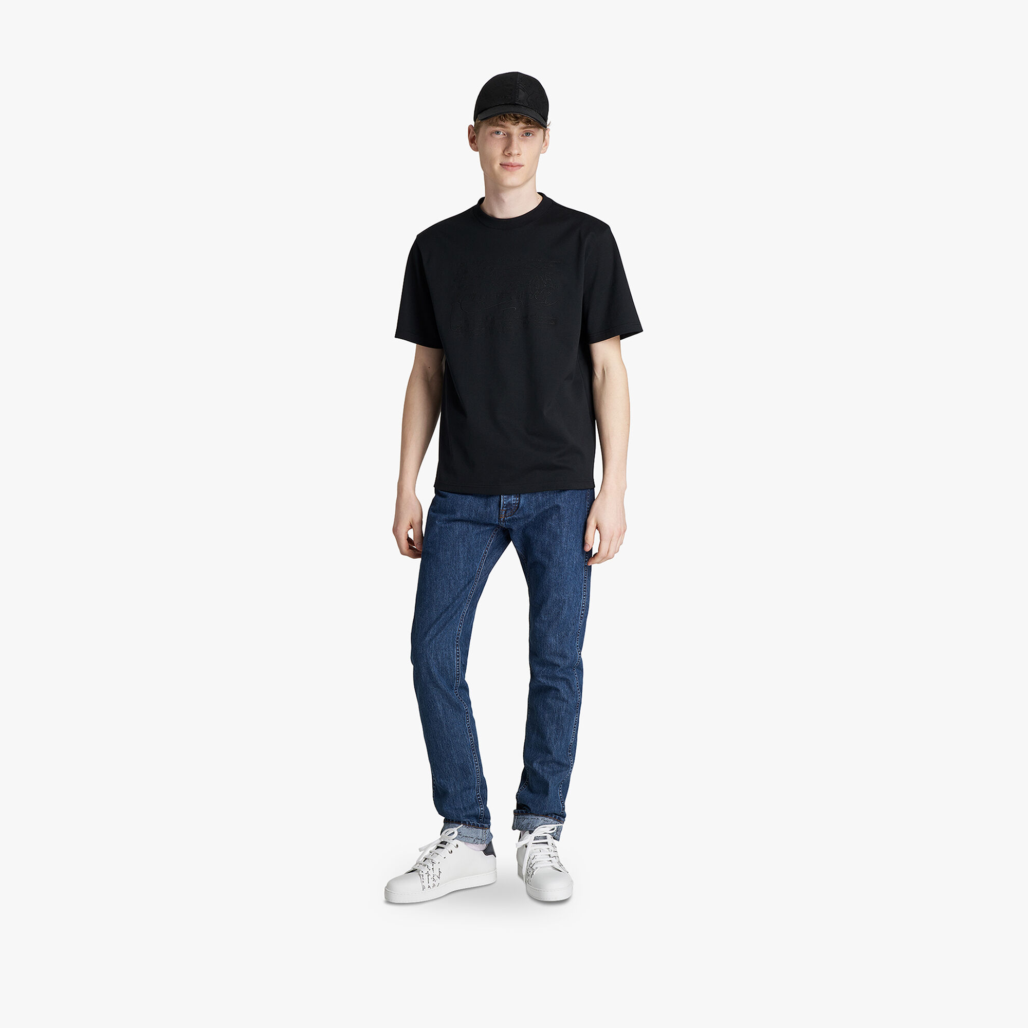 T-shirt Avec Broderie Scritto