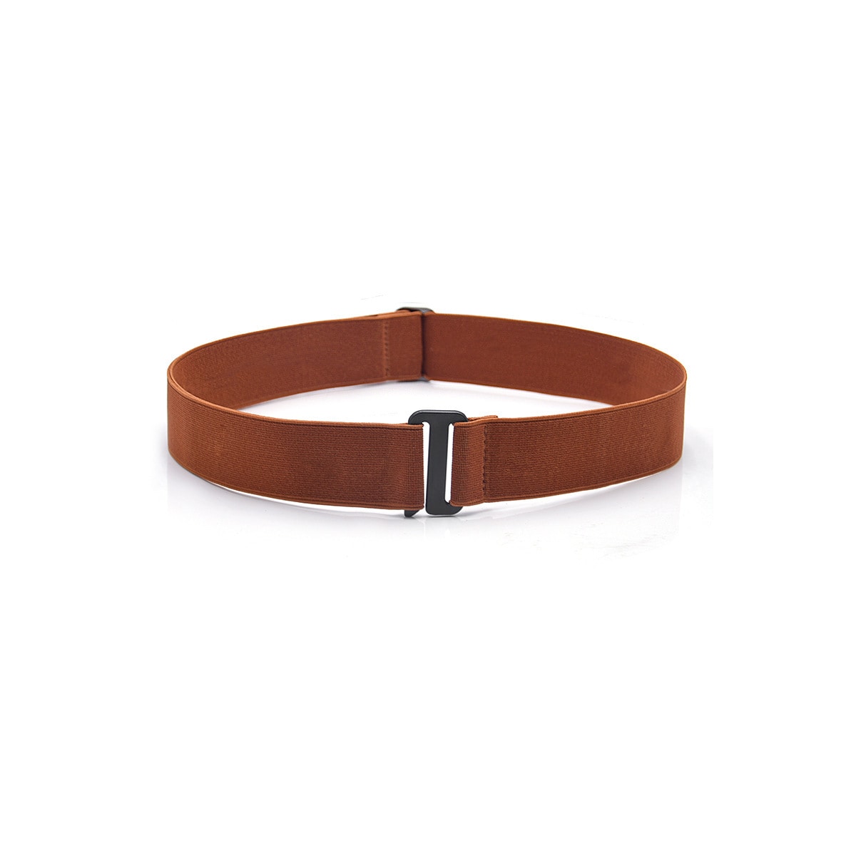 Bulky genser Tuck Band, justerbart elastisk belte for jeans 3-delt Hvit+ svart + brun
