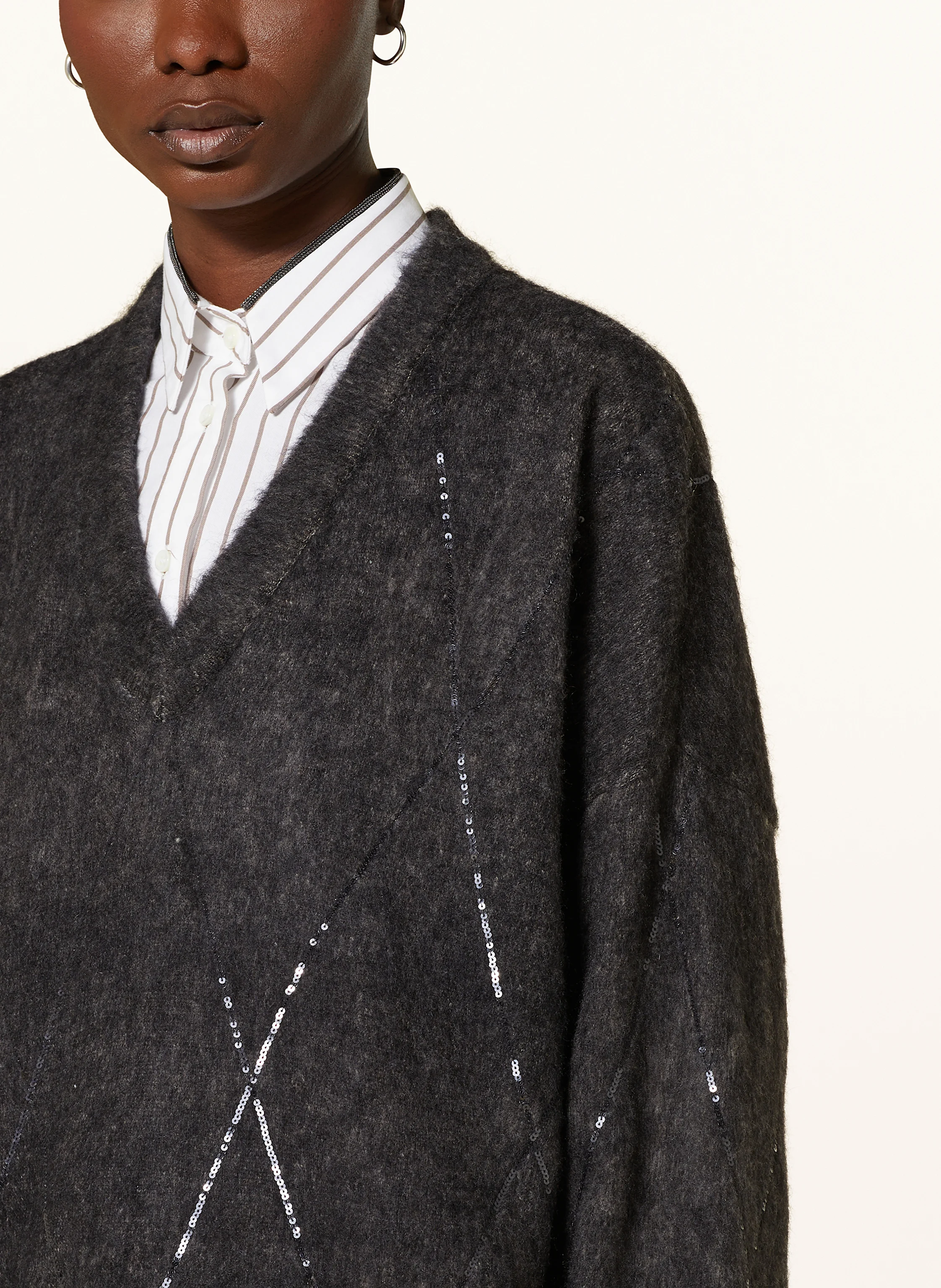 BRUNELLO CUCINELLI Pullover mit Pailletten und Mohair