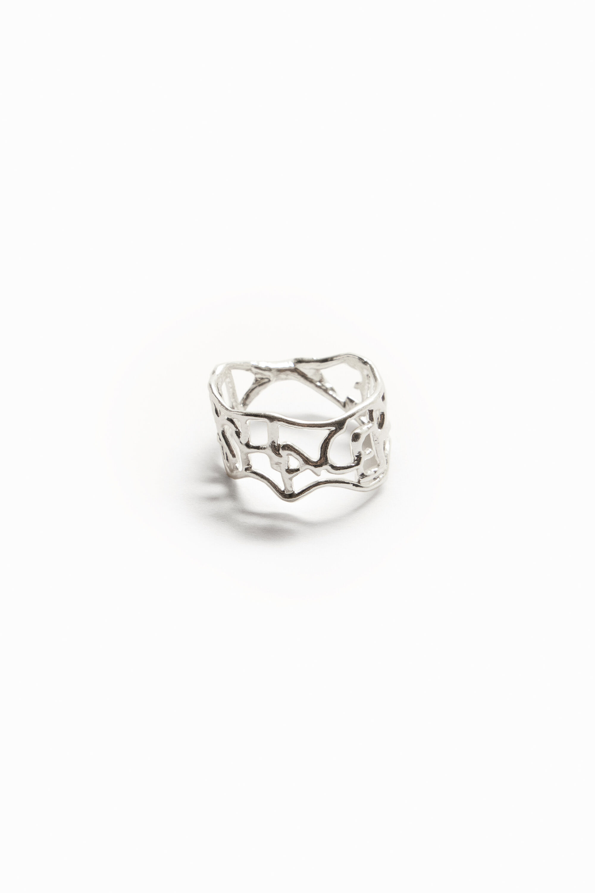 Bague message plaquée argent Zalio