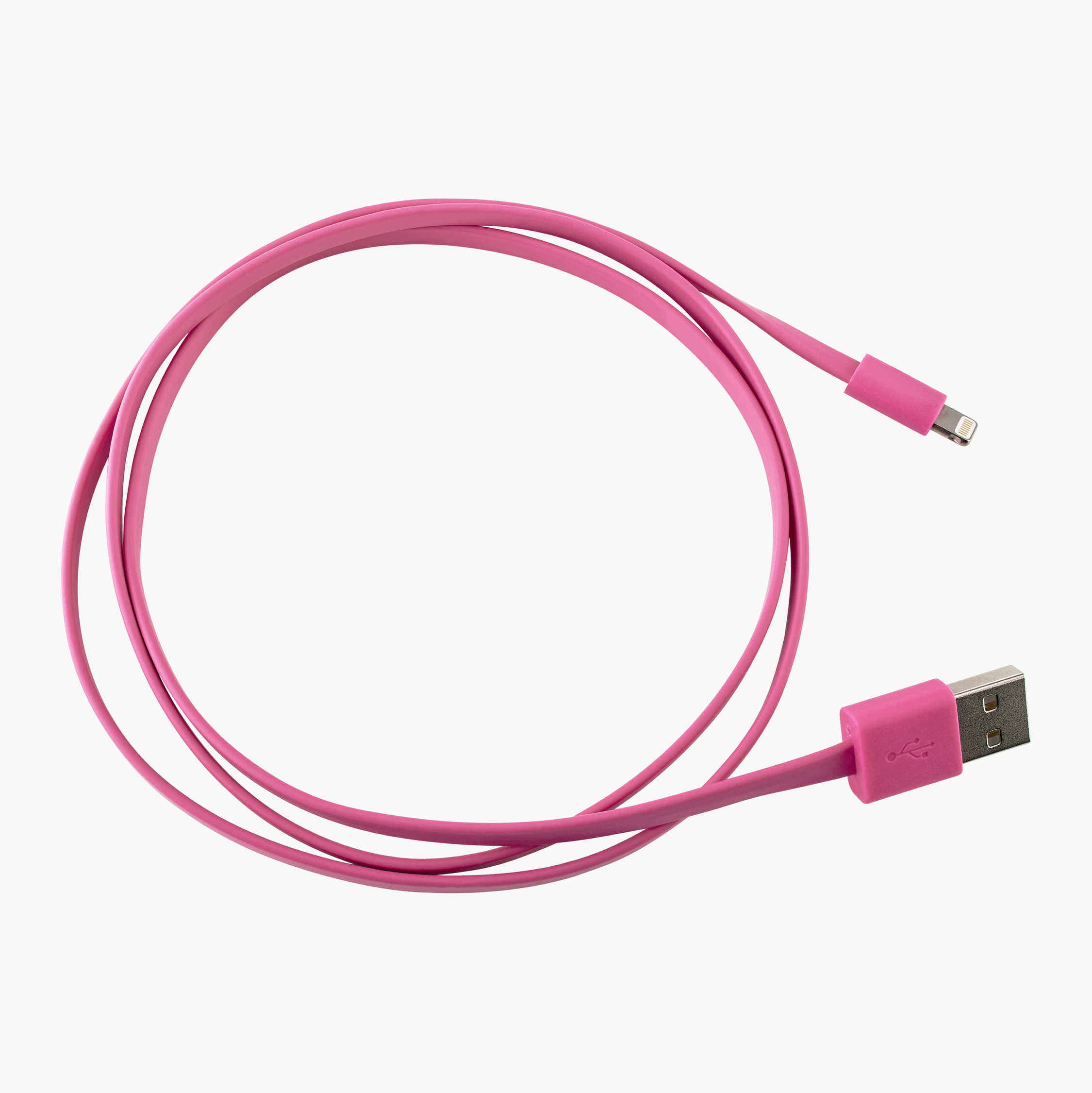 USB-kabel med Lightning-kontakt, 1 m, rosa