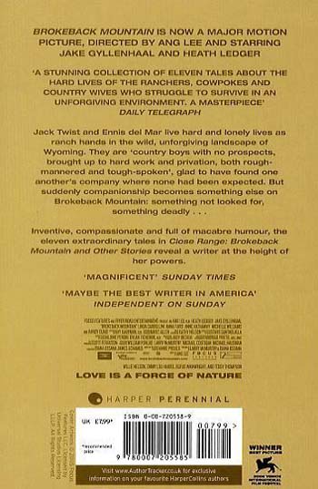 Close Range: Brokeback Mountain and Other Stories (Paperback)