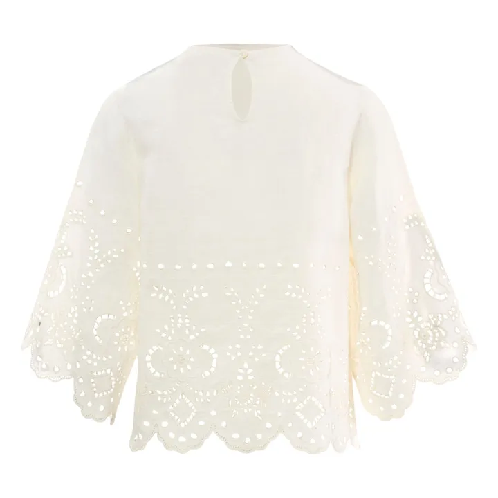 Laurence Bras Blouse Tulip Lin | Blanc