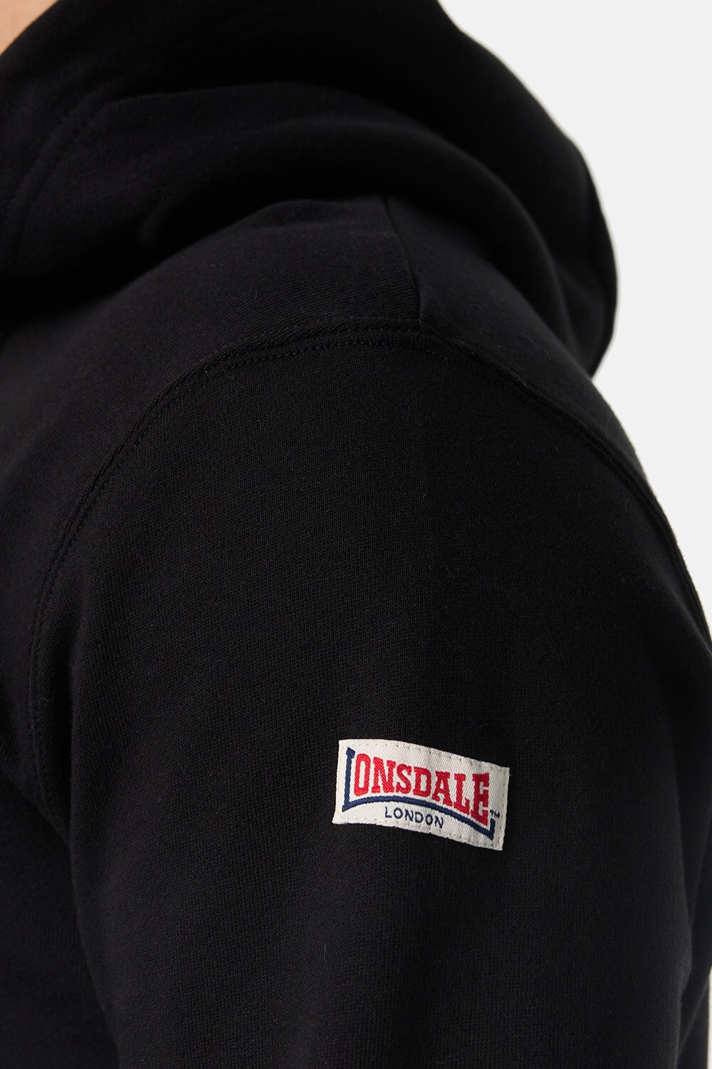 Lonsdale Herren Kapuzensweatshirt schmale Passform HOODED ONE TONE