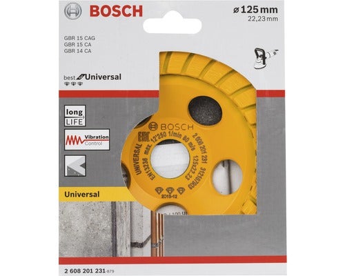 Diamantkomschijf, het beste voor Universal Turbo 125 x 22,23 x 5 mm