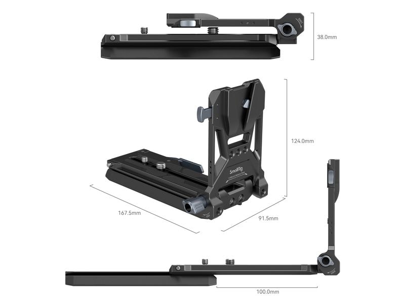 Smallrig Digitalkamera-Akku V-Mount Akku-Montageplatten-Kit Montageplatten-Kit für Filmkameras