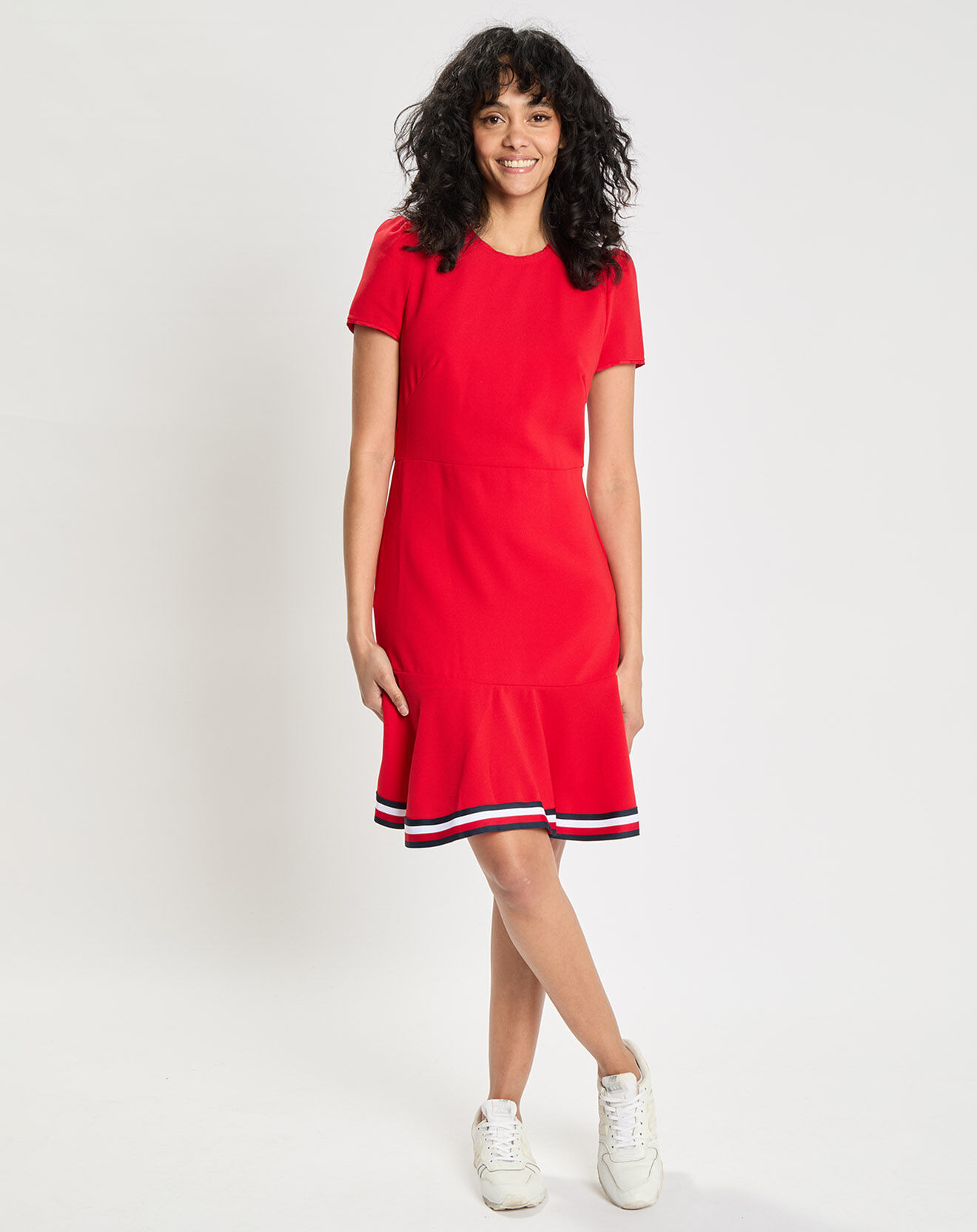Tommy Hilfiger Robe patineuse Flag Bas rouge