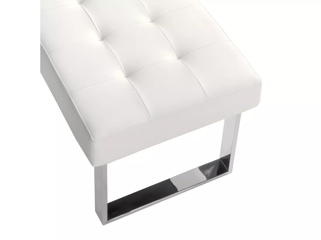 Banquette en simili cuir et acier chromé 5000 ANGEL CERDA