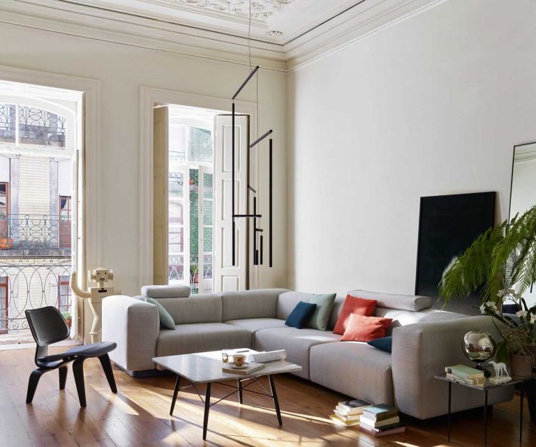 Vitra Eames LCW loungestoel zwart