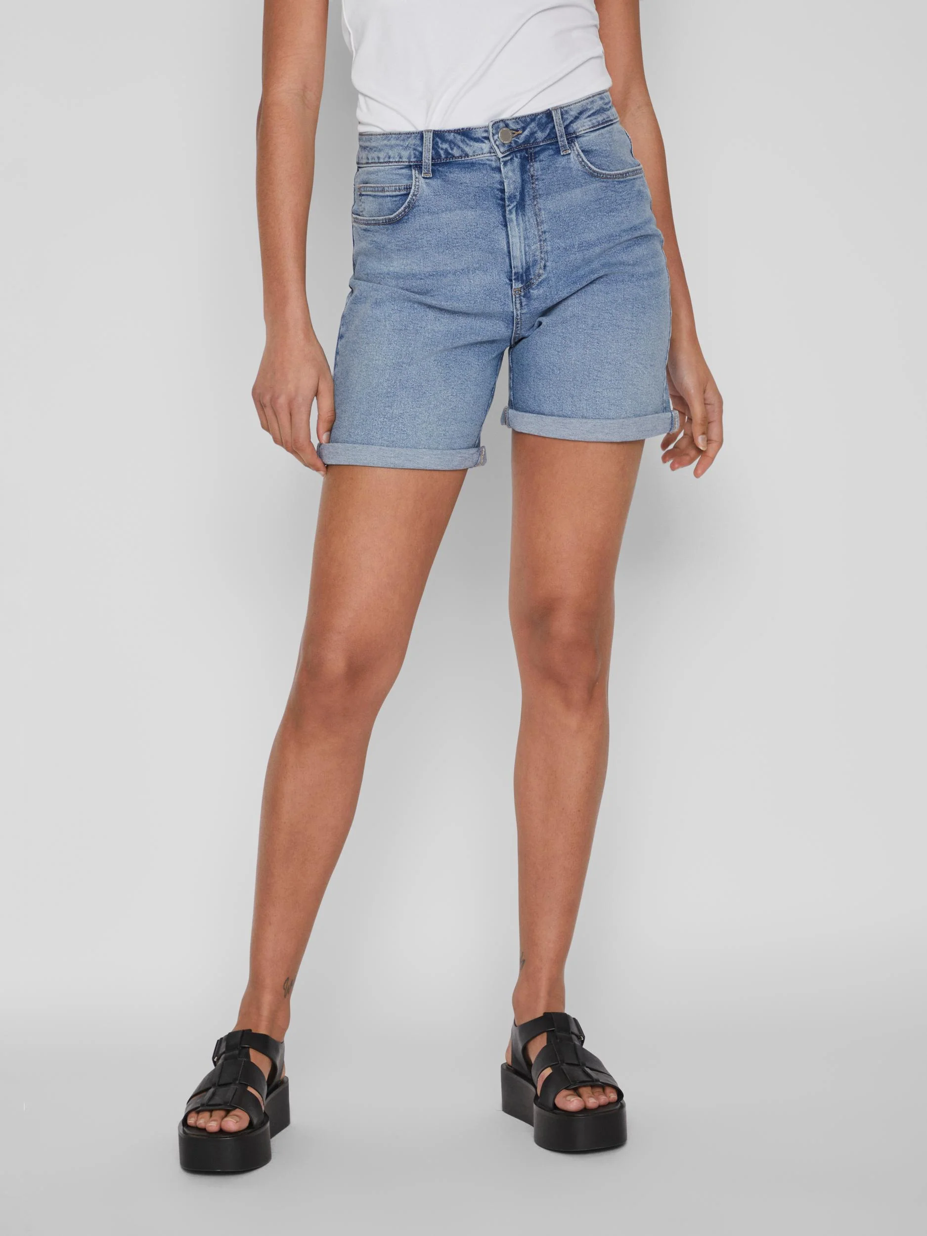 Vila  Vijo hw shorts - Lyseblå denim
