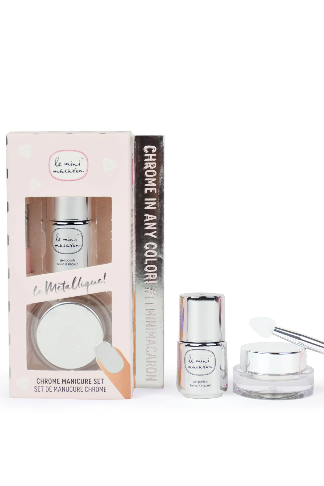 Le Mini Macaron Chrome Manicure Set