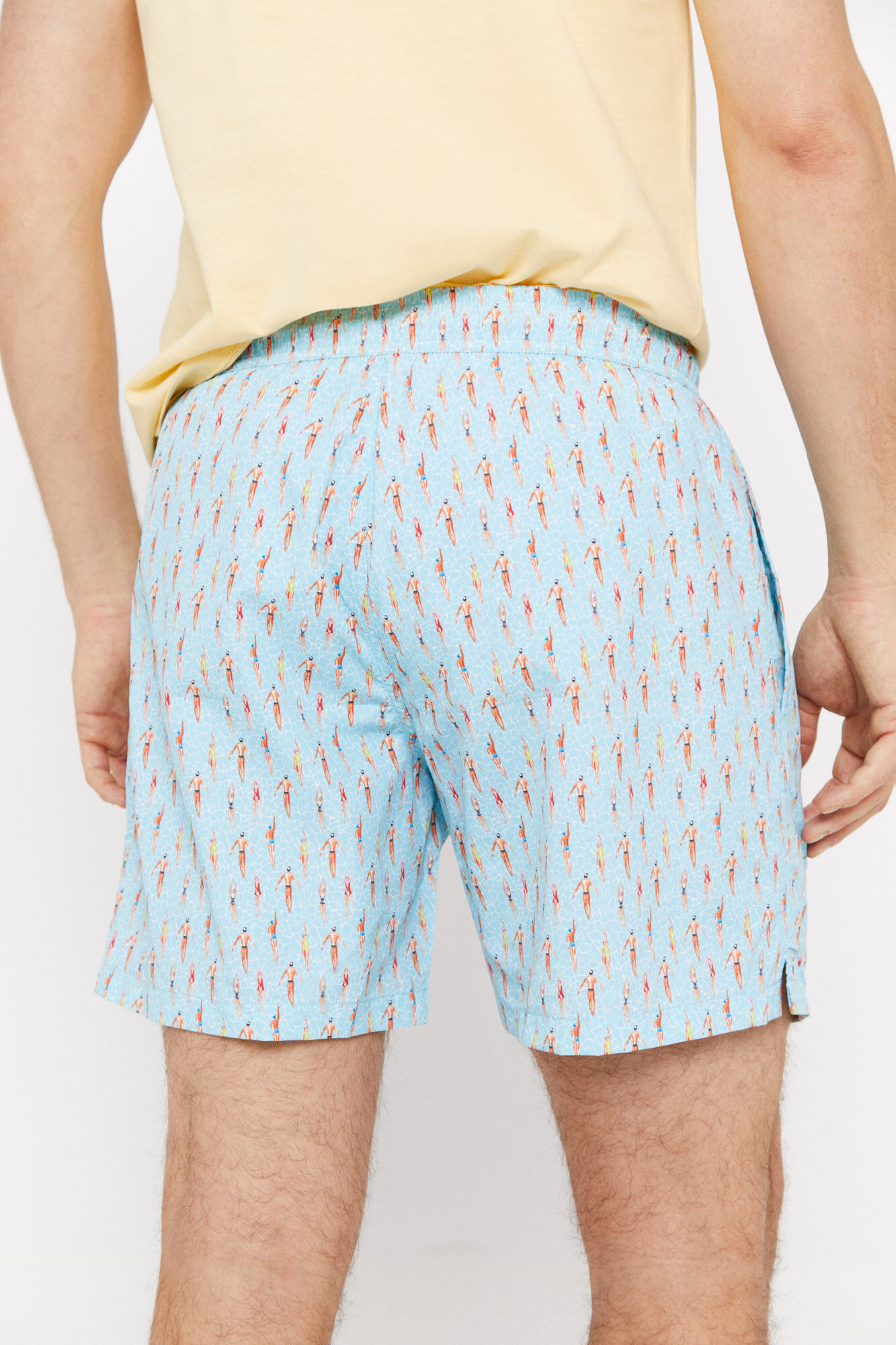 Maiô estampado para nadadores - Azul
