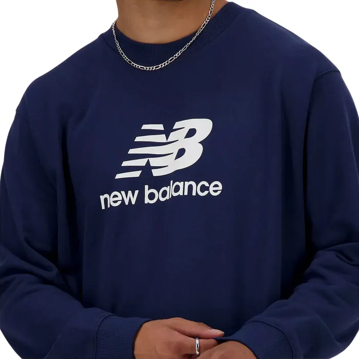 New Balance Sport Essentials French Terry Crew Sweater Heren
