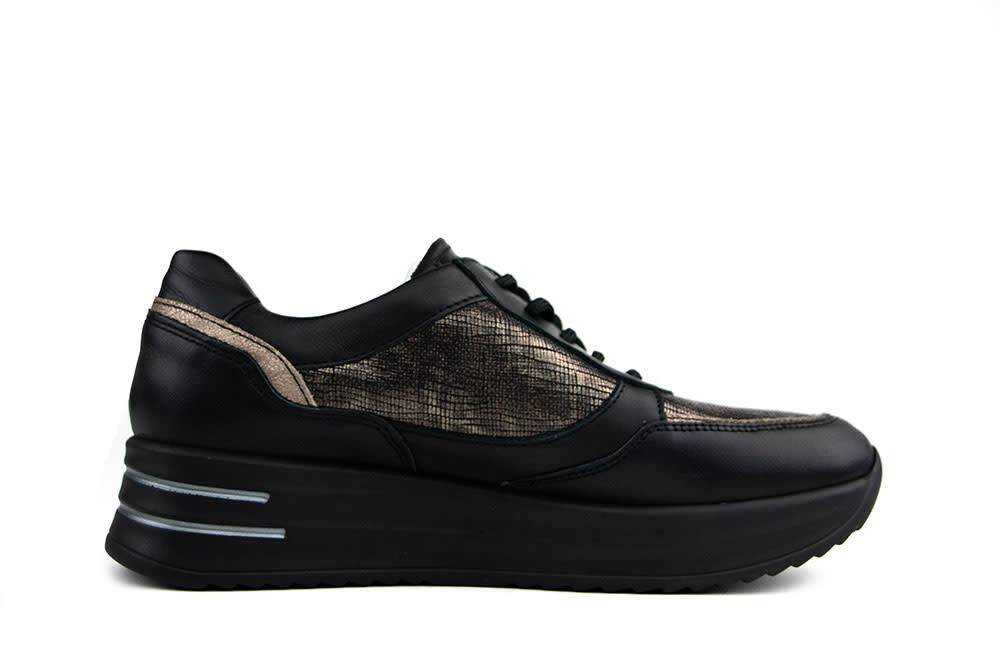Waldlaufer Sneaker Arianna Schwarz Bronze