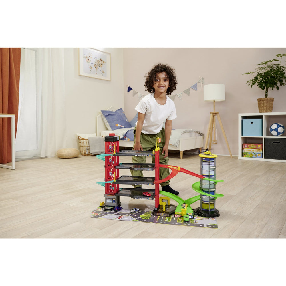 Køb Dickie Toys Parkeringshus Med 4 Biler