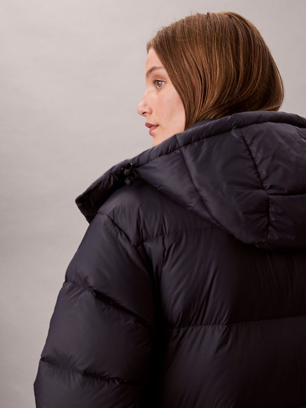 Calvin Klein - Essential Midweight Long Puffer - Gewatteerde Jas - Blauw