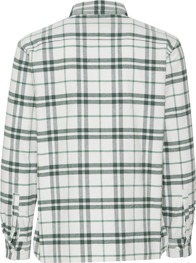 Casual Friday CFAUGUSTO checked overshirt Trekking green