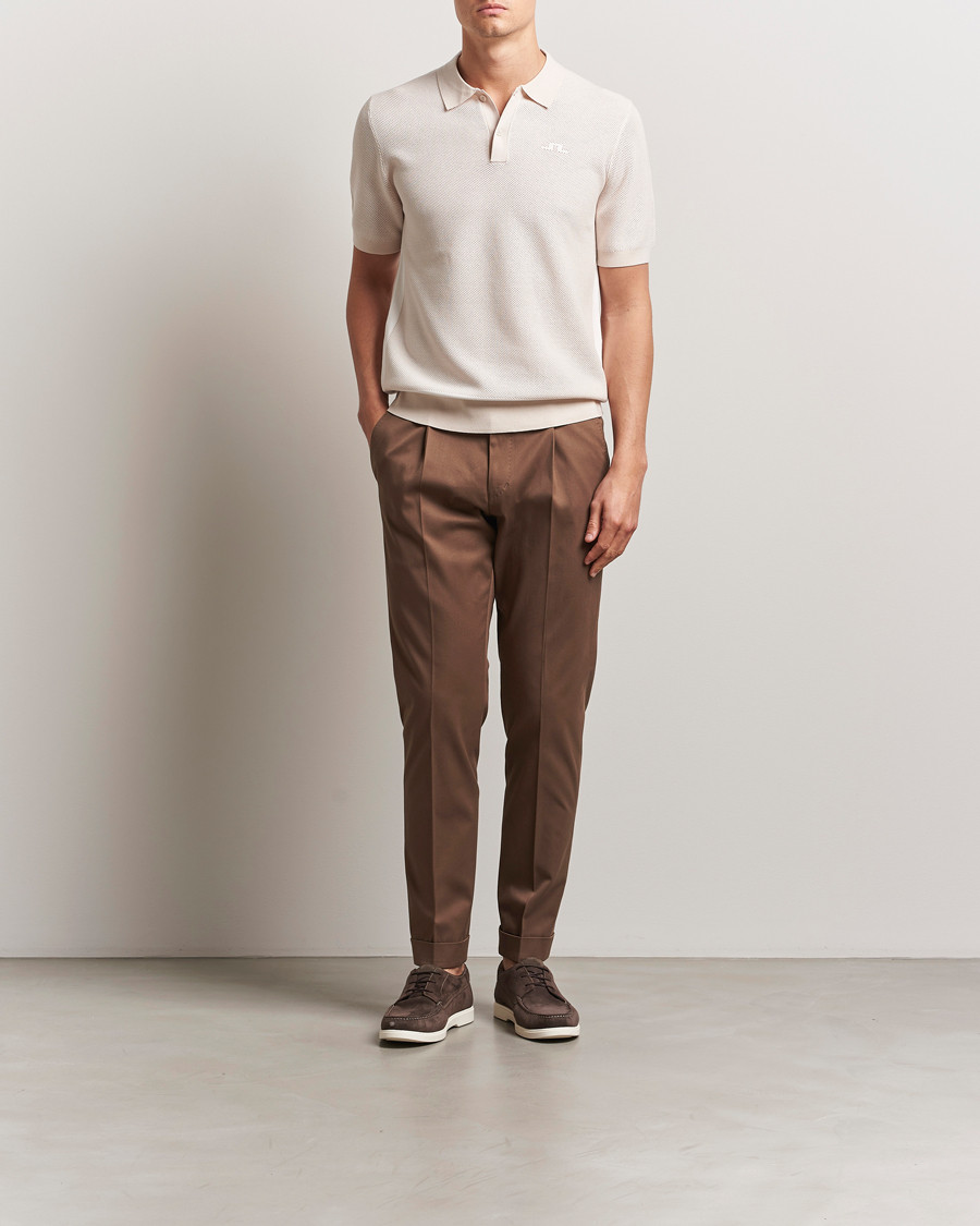 Tiger of Sweden Tenuta Pleated Cotton Trousers Warm Brown