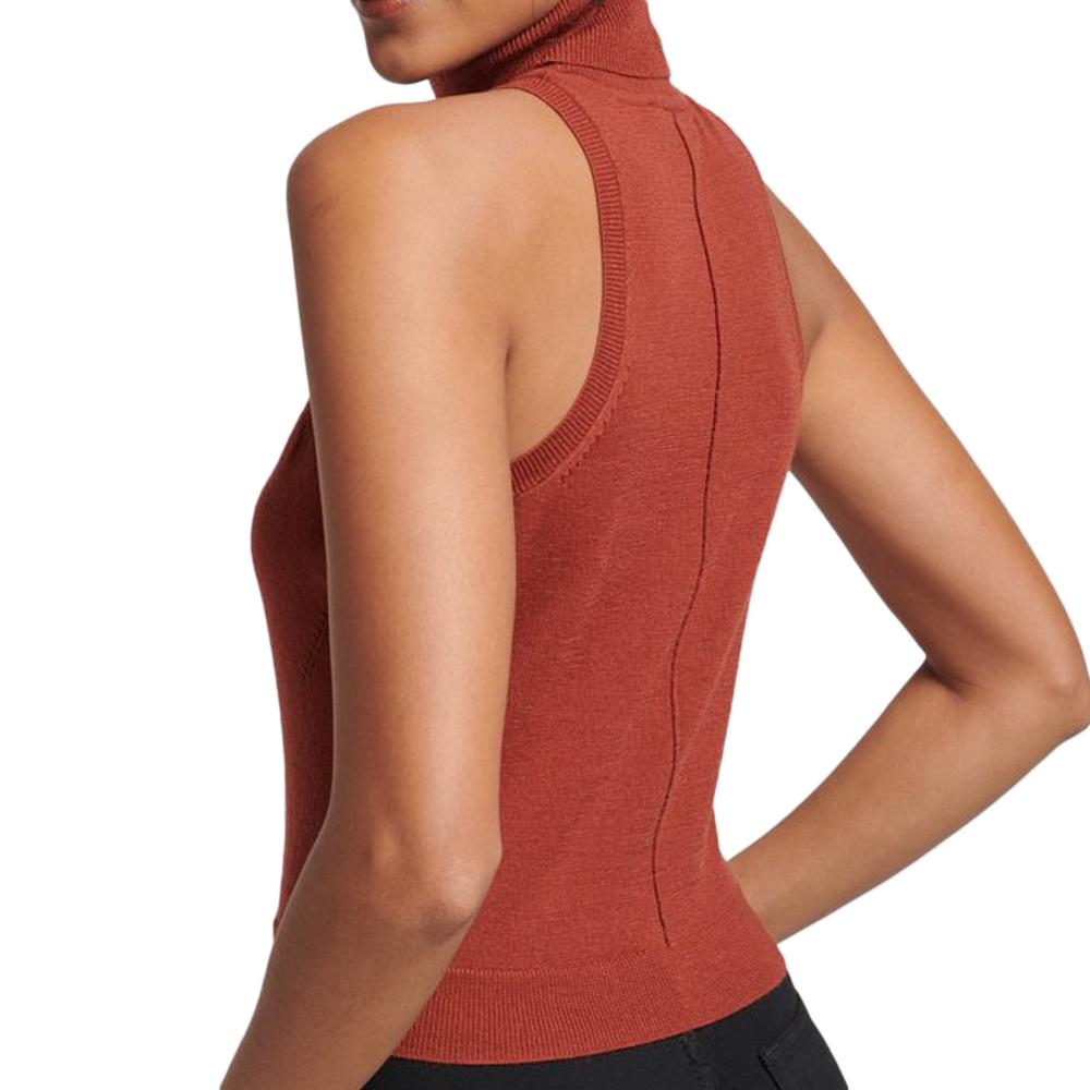 Superdry Débardeur Rouge Femme Superdry Studios Merino