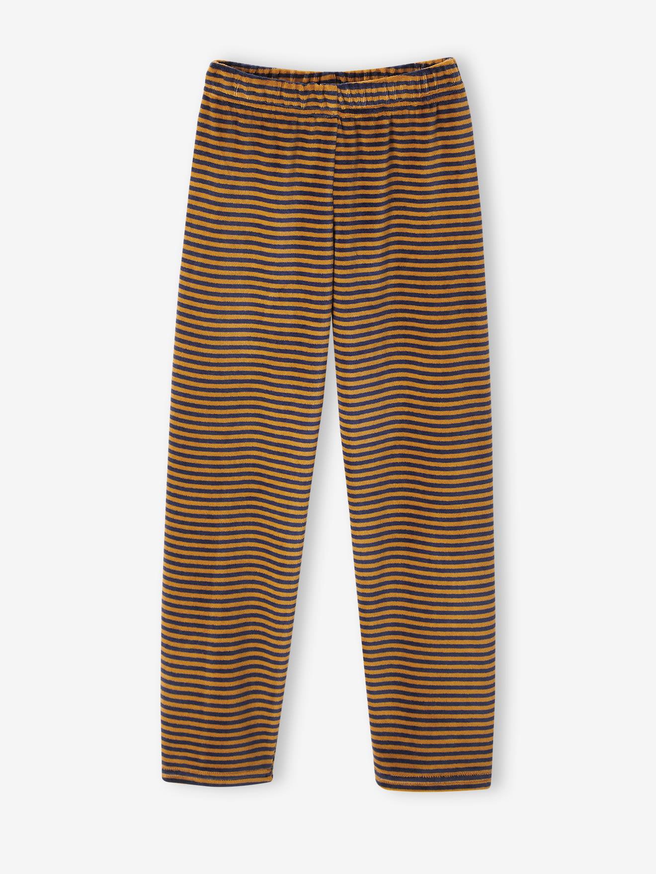 Pijama de veludo em tons pastel com estampa divertida de monstrinhos para meninos