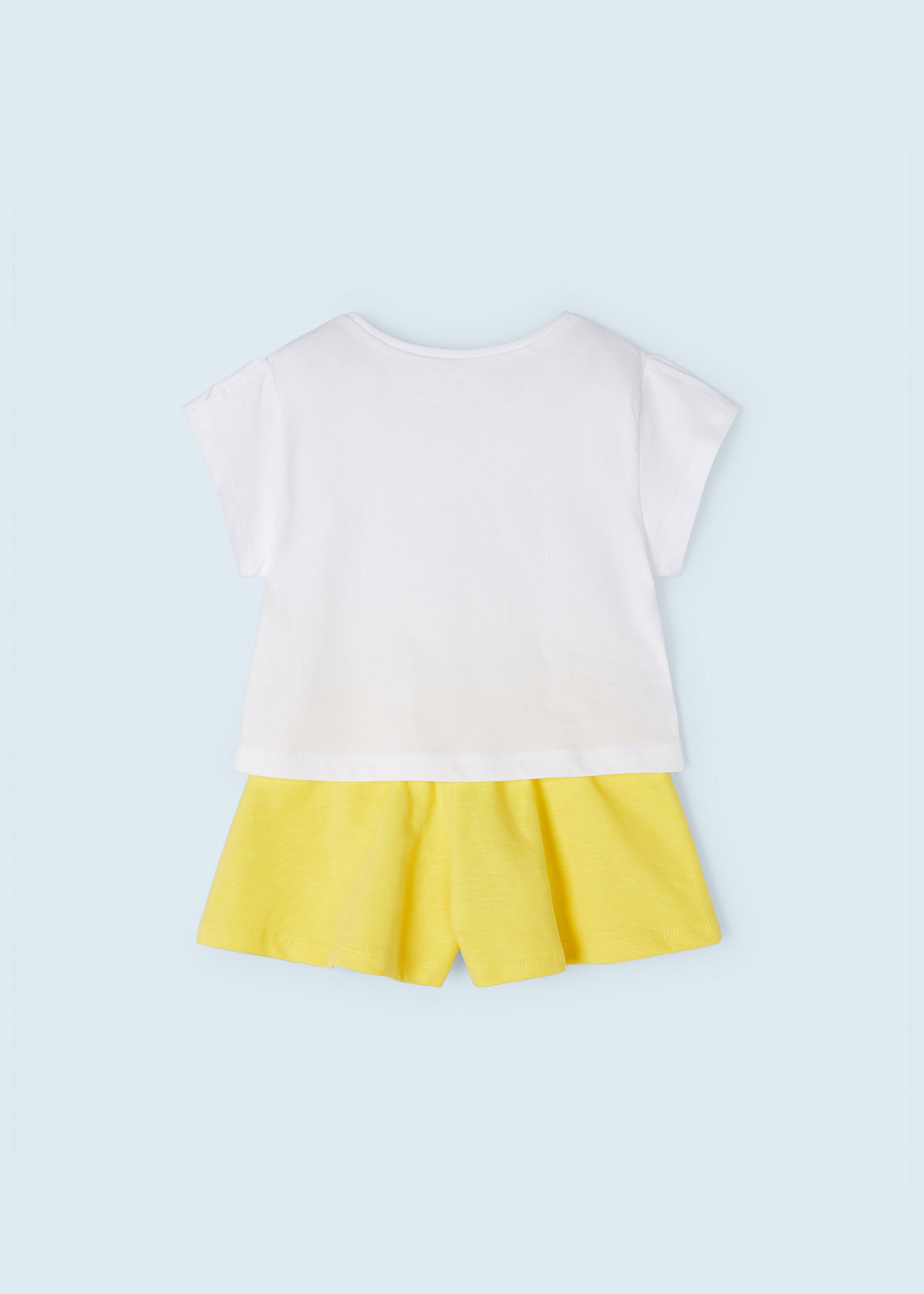 Conjunto de duas peças em algodão sustentável para meninas