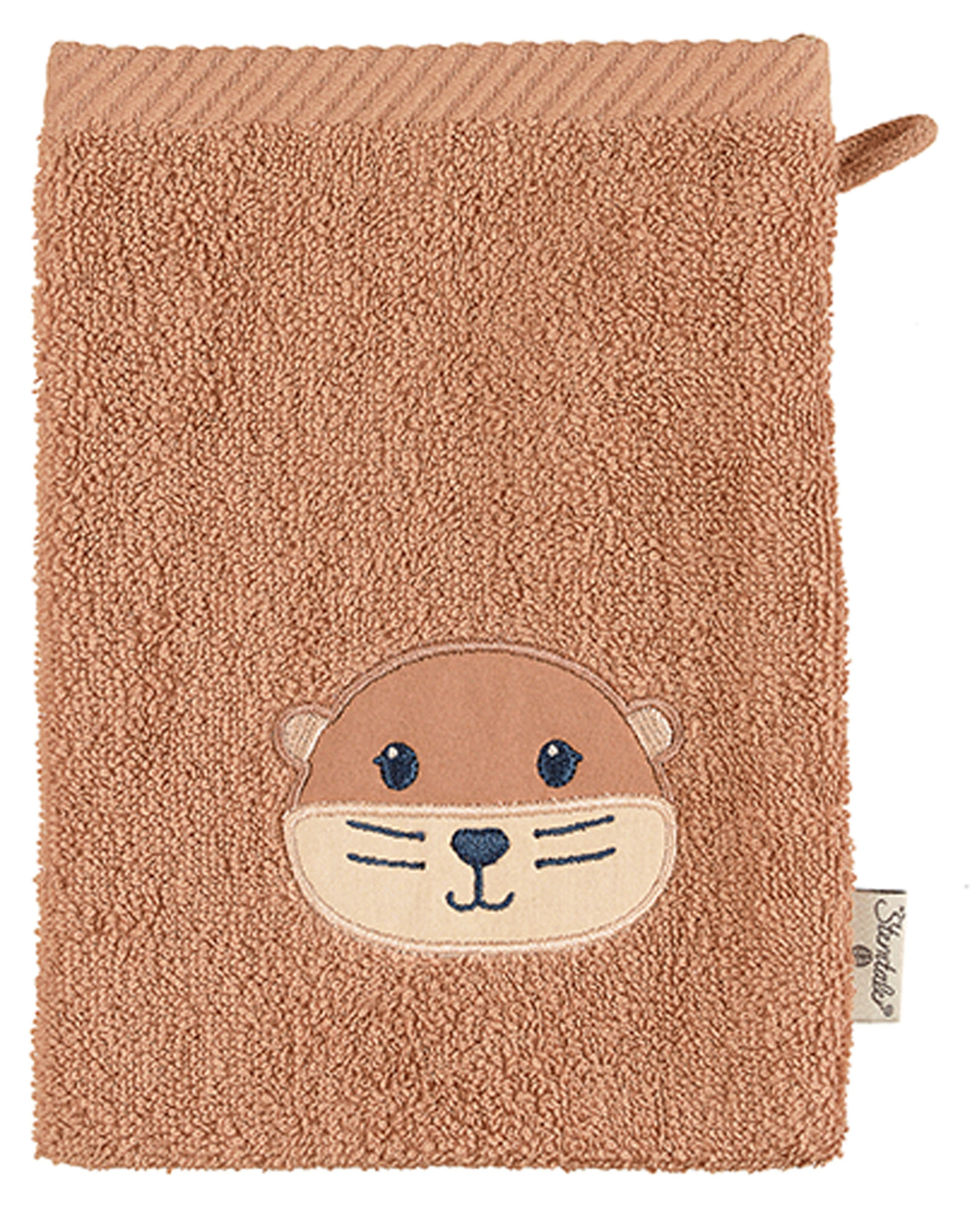 Waschhandschuh OTTI OTTER 2er Set in braun
