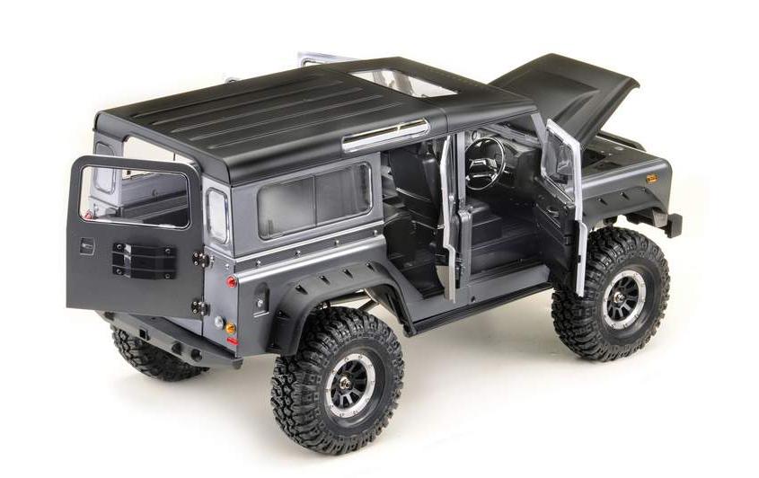 Scale Crawler Landi CR3.4 Grau, ARTR, 1:10<br>Crawler mit 2 Gang Getriebe, Portalachsen und Differenzialsperren
