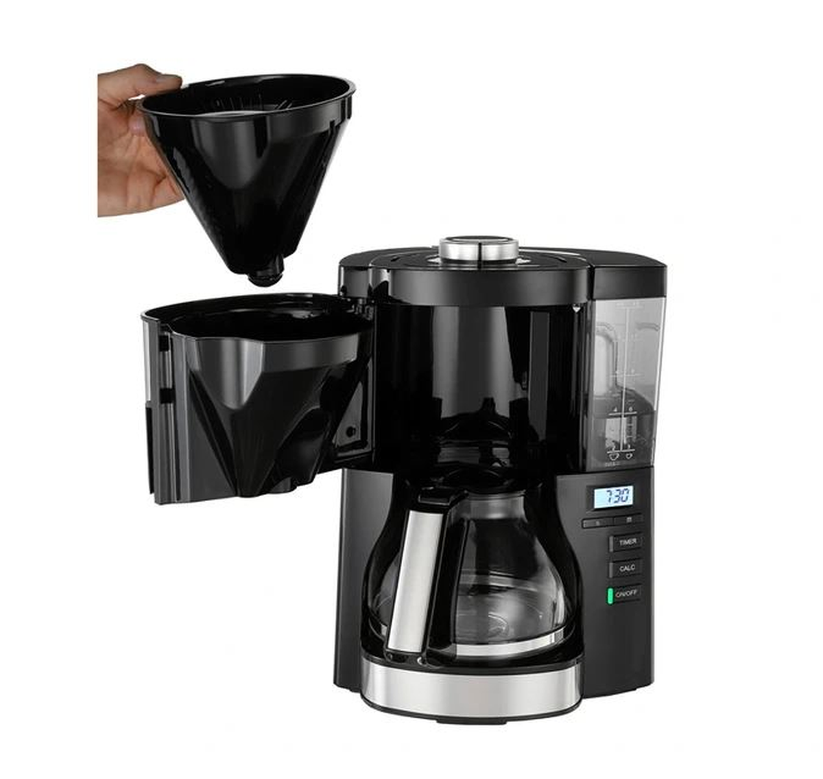 Melitta Look V Timer 1025-08 Noir/Acier Brossé