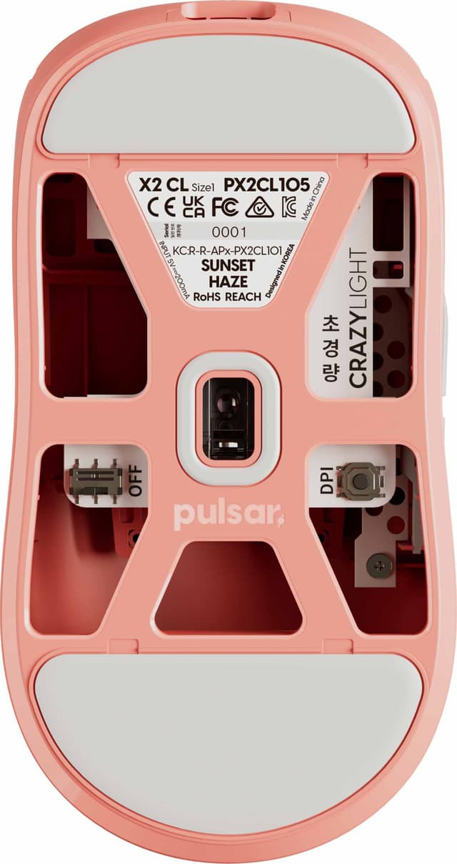 Pulsar X2 Crazylight Mini trådløs mus