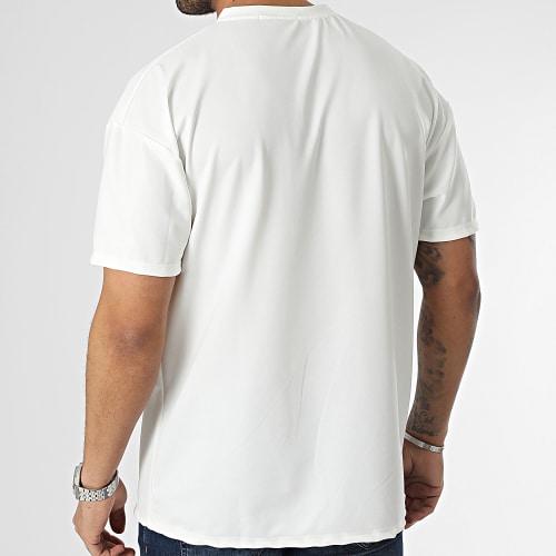 Tee Shirt A Poche Poitrine Beige Clair Beige