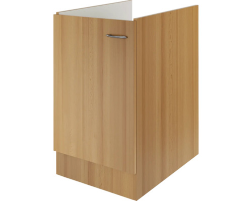 Flex Well wastafelonderkast Nano BxDxH 50 x 57 x 82 cm beuken mat gedemonteerd scharnier omkeerbaar (links of rechts te monteren)