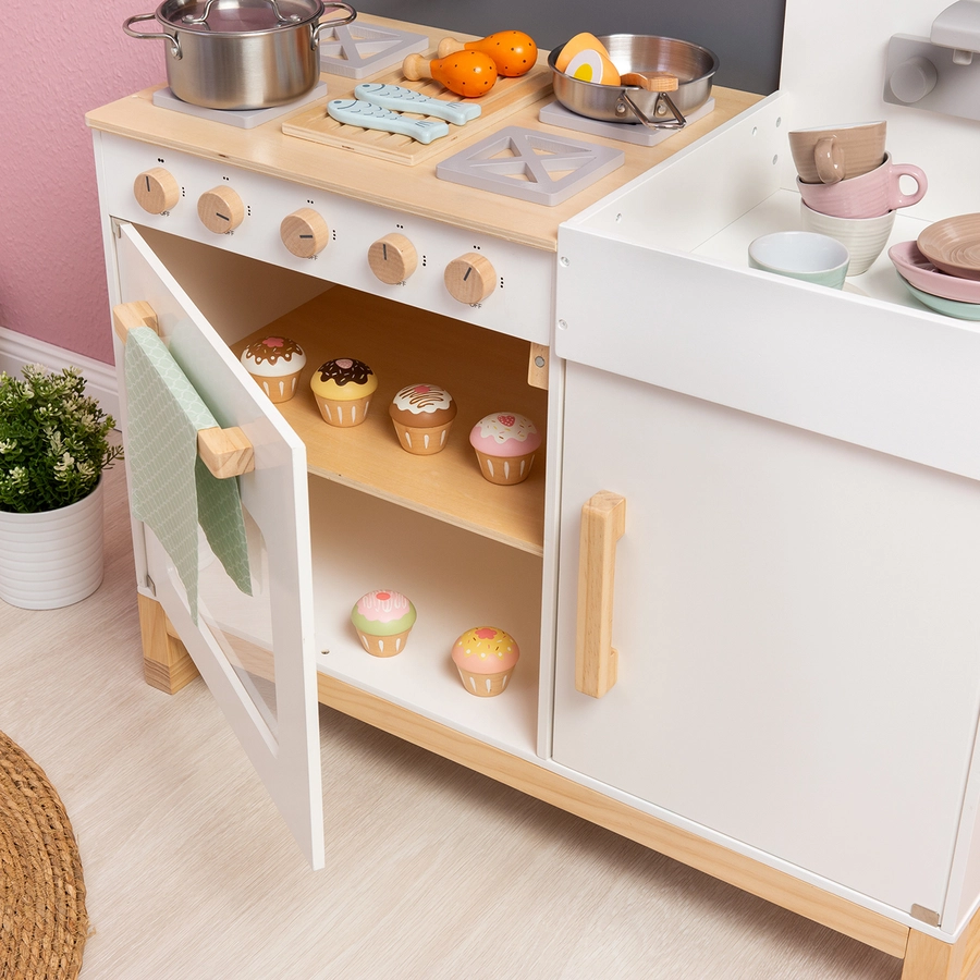 MUSTERKIND® Spielküche Linum, weißnatur