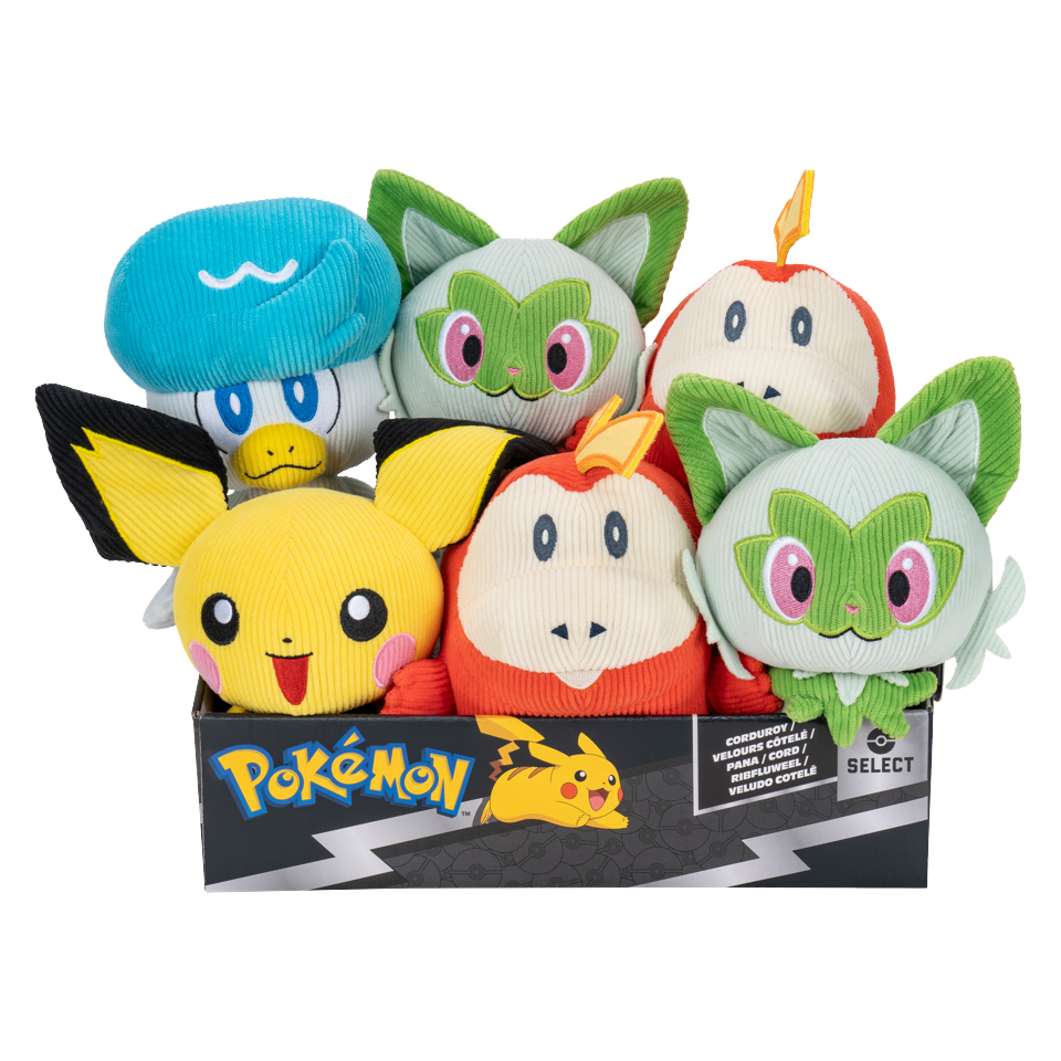 Pokemon - Plush 20 Cm Select Corduroy Ass. Cdu