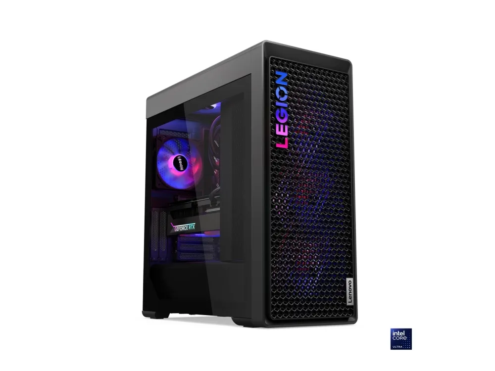 Lenovo Legion T7 34IAS10 90Y6 - Tower gaming - Core Ultra 9 285K / op til 5.6 GHz - RAM 64 GB - SSD 2 x 1 TB - NVMe - GeForce RTX 5080 - Gigabit Ethernet, 2.5 Gigabit Ethernet, IEEE 802.11ax (Wi-Fi 6), Bluetooth 5.4, IEEE 802.11be (Wi-Fi 7) - Win 11