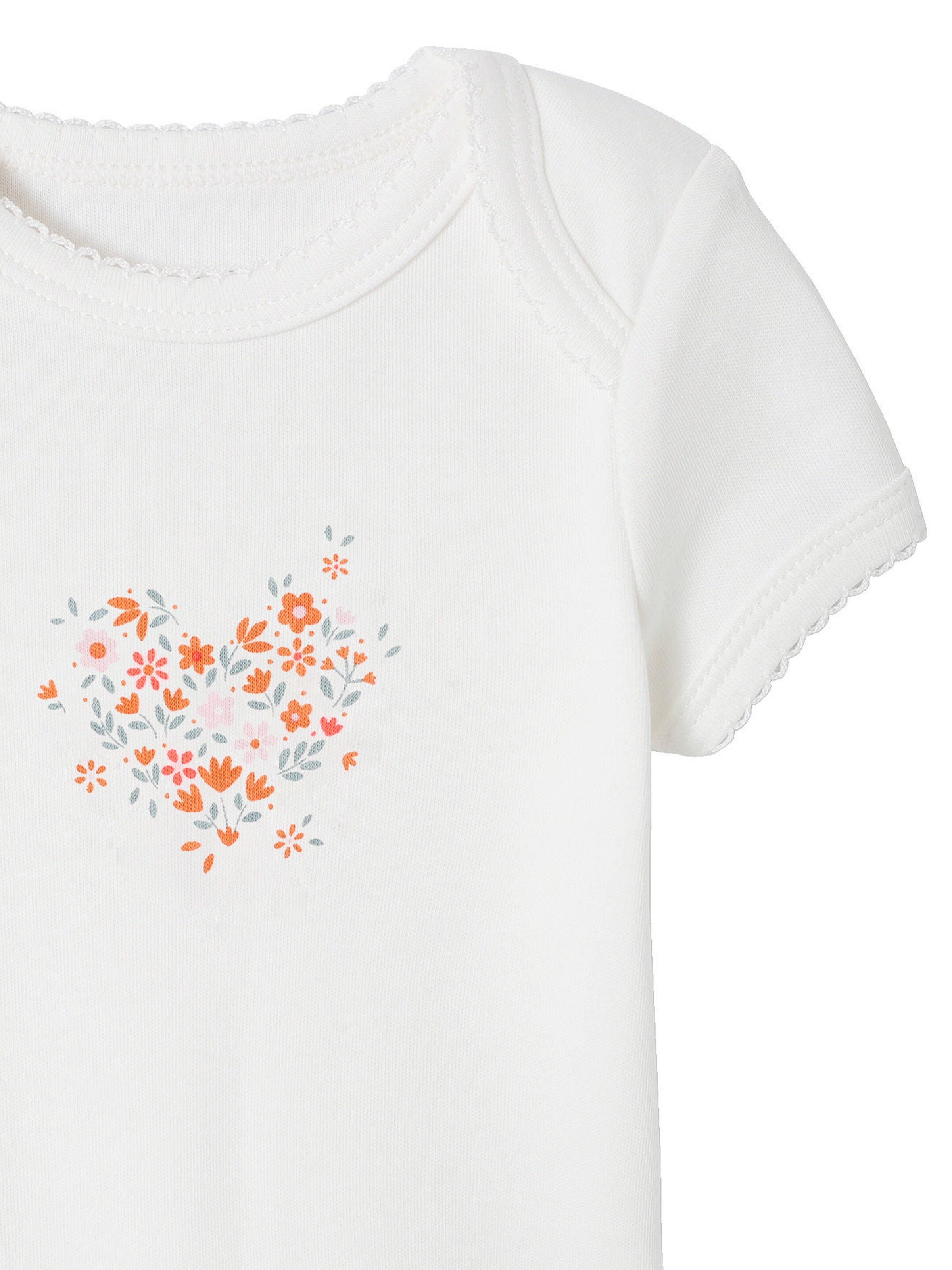 Vertbaudet 3er-Pack mitwachsende Baby Schlupfbodys, Bio-Baumwolle aprikose pudrig