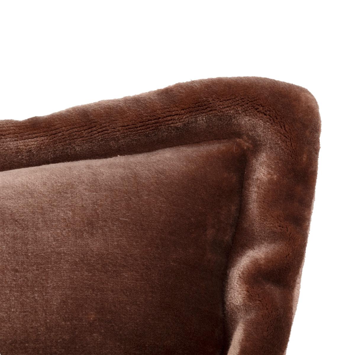 COUSSIN FLANELLE CUDDLY MARRON 38X58CM