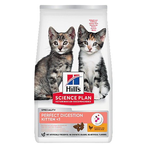 Hill's Science Plan Perfect Digestion Kittenvoer Kip & Rijst 7 kg | 12600.2