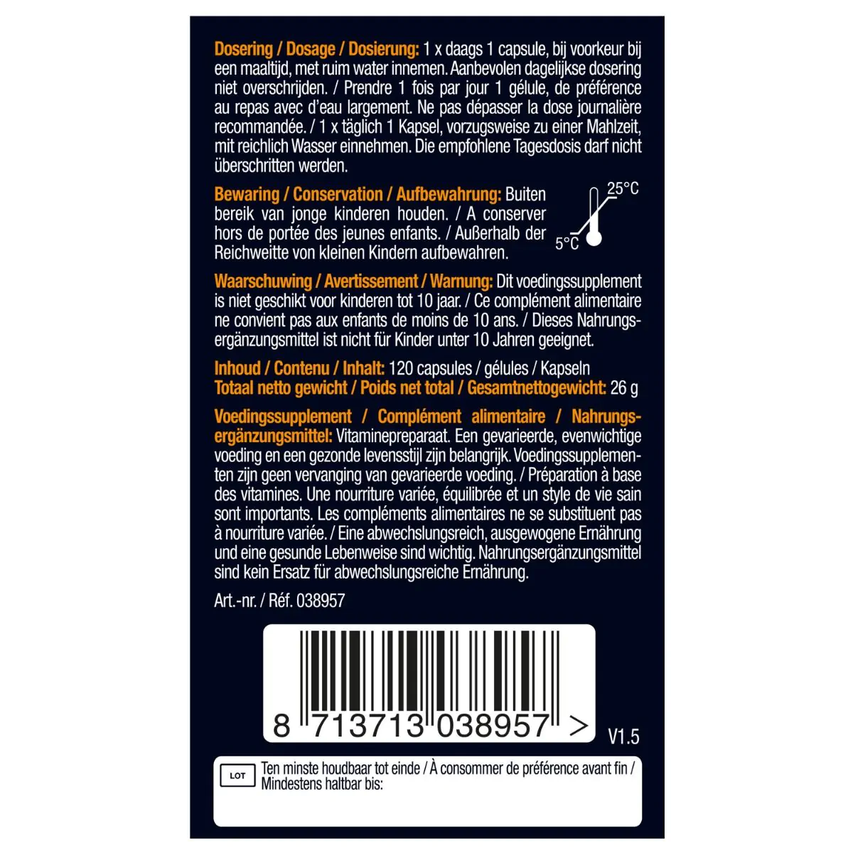 Vitamine D3 25 mcg
