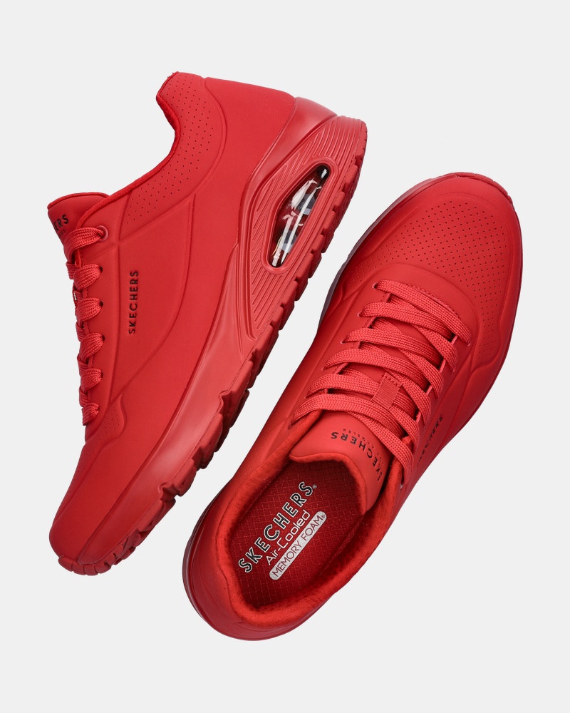 Skechers Street Uno Lage sneakers  - rood