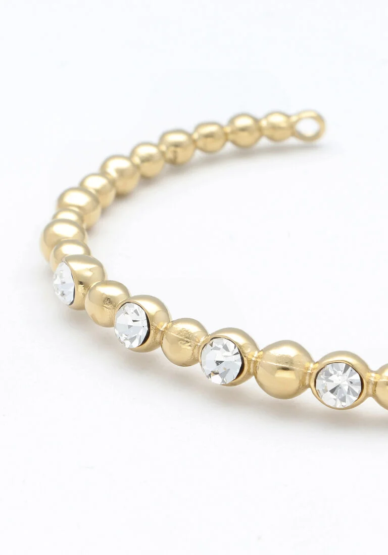 NOTRE-V gouden notre-v armband bangle stone crystal