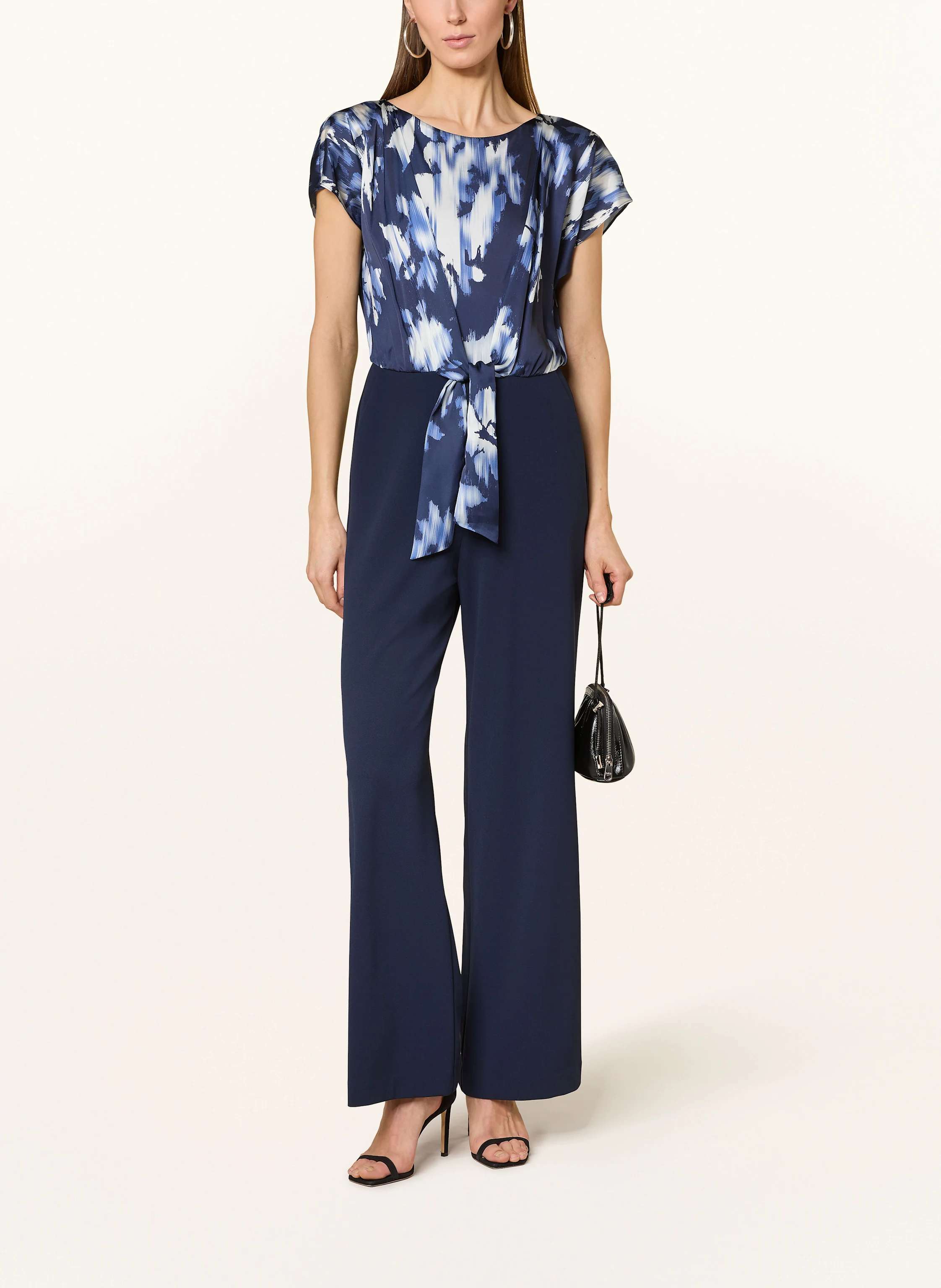SWING Jumpsuit im Materialmix