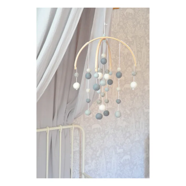 Calm Mobile en laine feutrée | Gris