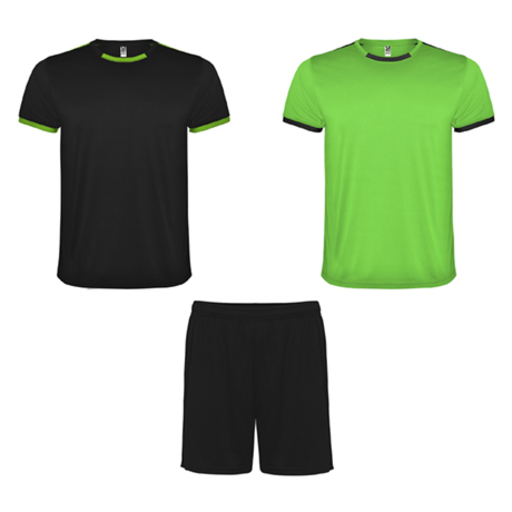 Conjunto de corrida com 2 camisas e 1 calça.