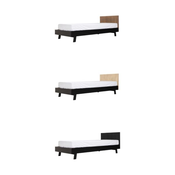 Europe Baby Beau Kinderkamer Walnoot Incl. Metalen Onderstel | Bed 90 x 200 cm   Bureau