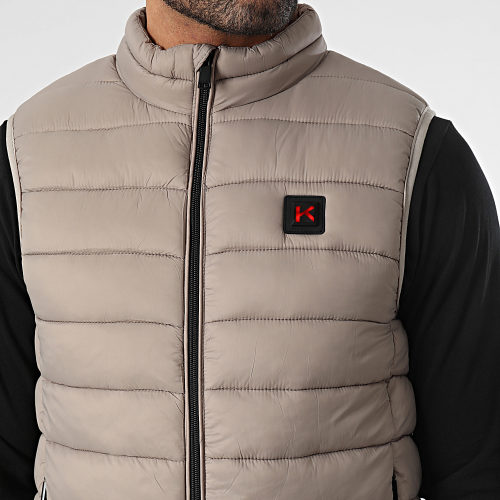 Doudoune Sans Manches Chauffante Gris