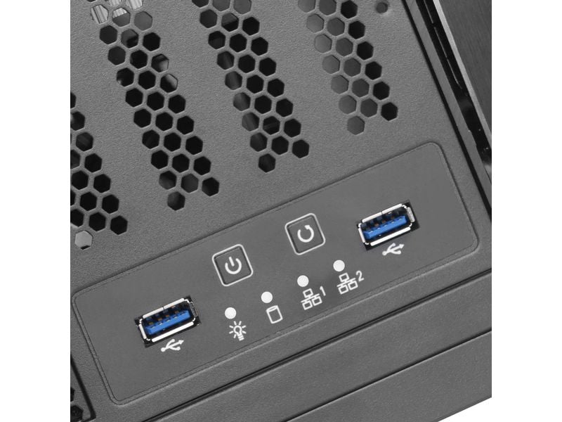 SilverStone Gehäuse RM41-506 Rackmount-Gehäuse mit zwei vorinstallierten 80-mm-PWM-Lüftern