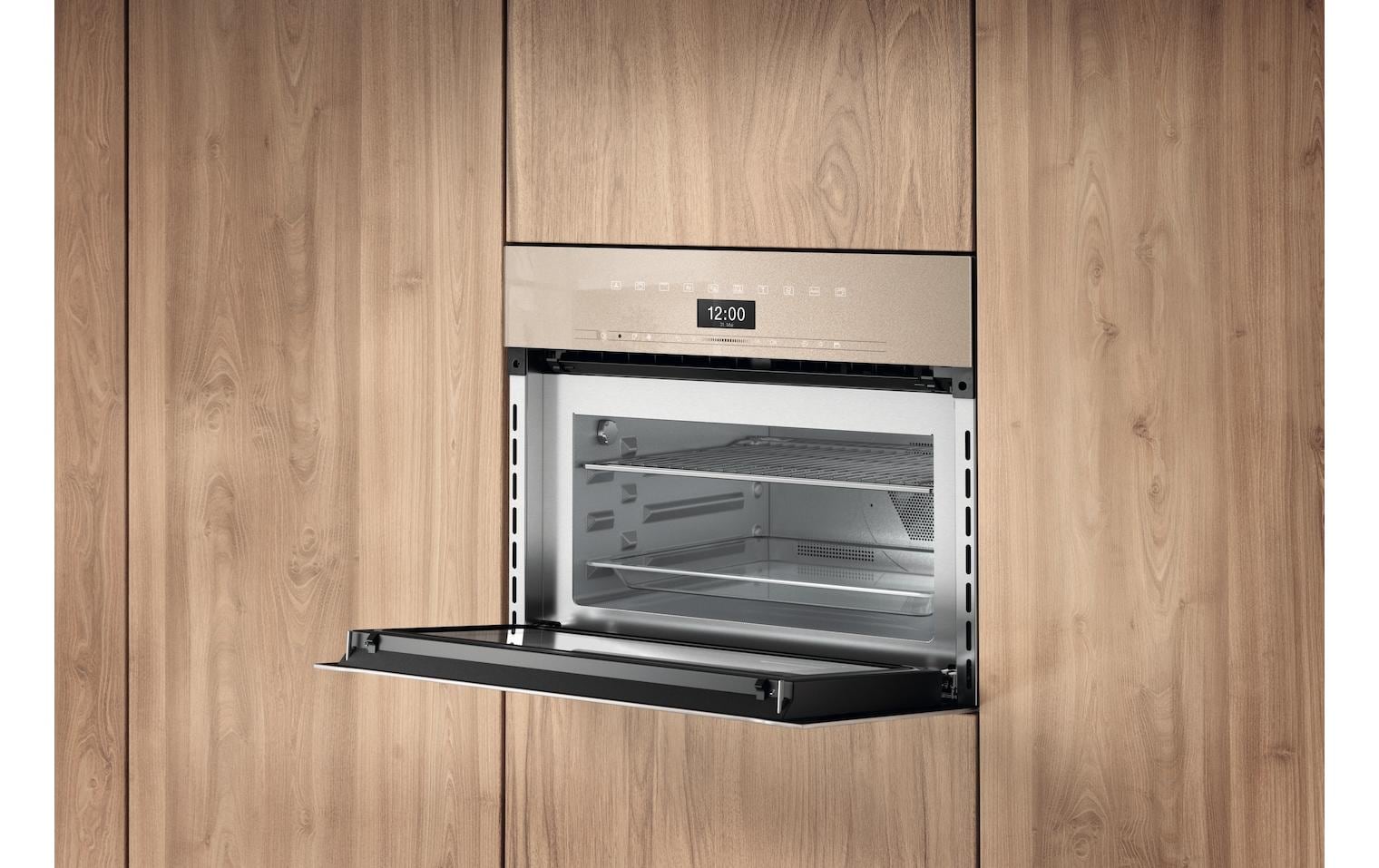 Einbaubackofen mit Mikrowelle H 7440-60 BMX<br>Griffloser Kompakt-Backofen mit Mikrowelle