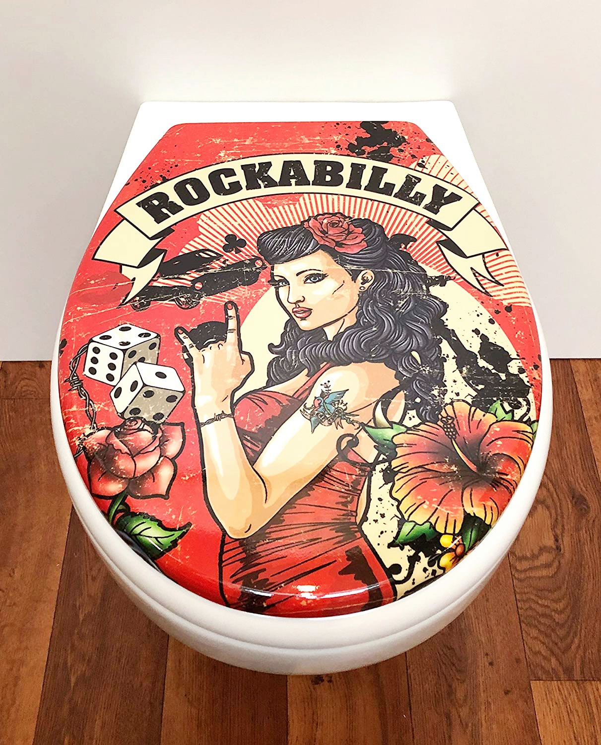 ADOB WC-Sitz »Rockabilly« Absenkautomatik, zur Reinigung abnehmbar